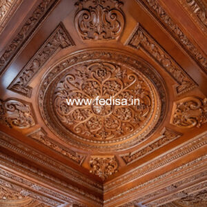 Wooden Ceiling Design Normal Pop Design No-10153