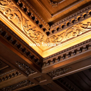 Wooden Ceiling Design Gypsum Board False Ceiling Design No-10162