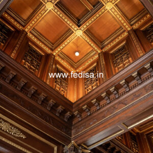 Wooden Ceiling Design Plastic Pop Design No-10174