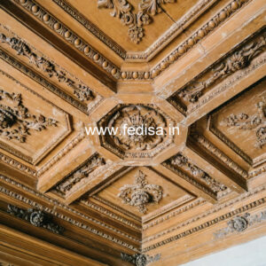 Wooden Ceiling Design False Ceiling Fan Design No-10176