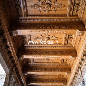Wooden Ceiling Design Simple Ceiling Cement Plaster Design No-10178