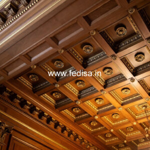 Wooden Ceiling Design Guitar Pop Design No-10182