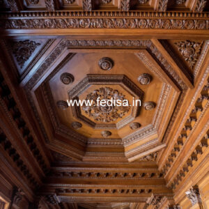 Wooden Ceiling Design Square False Ceiling Design No-10216