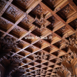 Wooden Ceiling Design False Ceiling Design For Living Room With Two Fans No-10223