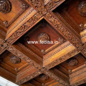 Wooden Ceiling Design Murga Jali False Ceiling No-10258