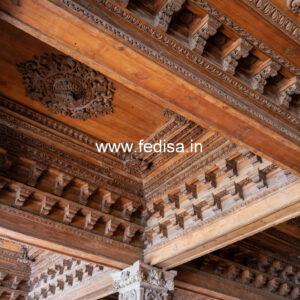 Wooden Ceiling Design L Shape Pop Design No-10305