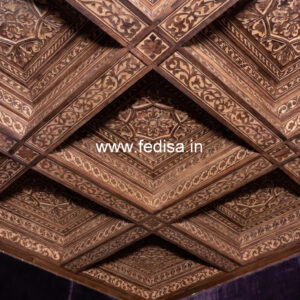 Wooden Ceiling Design Pop Minus Plus Ki Design No-10316