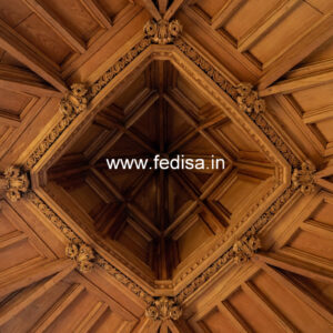 Wooden Ceiling Design Pop Design For Bedroom With Fan No-10334