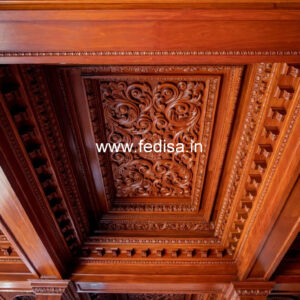Wooden Ceiling Design Plaster Of Paris Wall Design No-10336