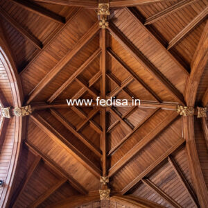 Wooden Ceiling Design Pop Design For Office Cabin No-10338