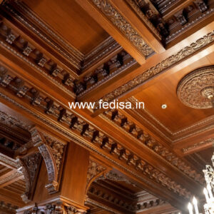Wooden Ceiling Design Tv Unit Pop Design No-10352