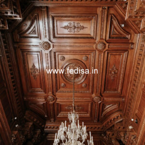 Wooden Ceiling Design Plane Pop Design No-10353