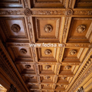 Wooden Ceiling Design Modern Pop Plus Minus Design No-10354