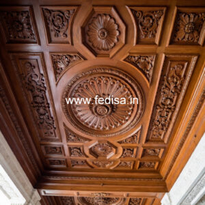 Wooden Ceiling Design Pop Plus Minus Design For Kitchen No-10358