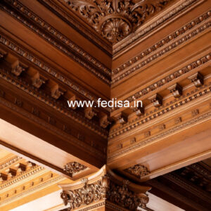 Wooden Ceiling Design P0p Minus Plus Design No-10367