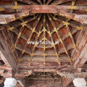 Wooden Ceiling Design False Ceiling With Fan Design No-10370