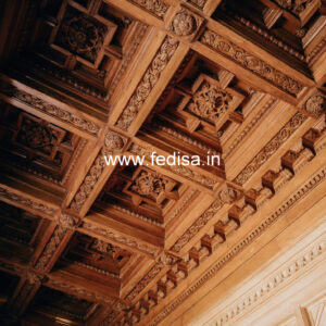 Wooden Ceiling Design Half False Ceiling Design No-10371