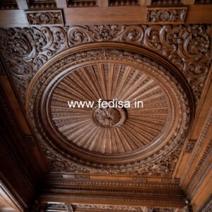 Wooden Ceiling Design Pop Plus Minus Design For Balcony No-10387