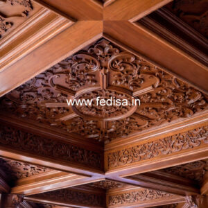 Wooden Ceiling Design False Ceiling Design With Two Fans No-10390