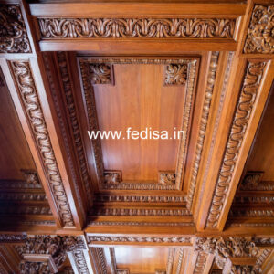 Wooden Ceiling Design Pop Wooden Design No-10397