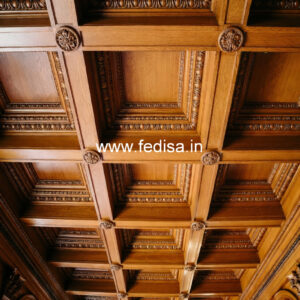 Wooden Ceiling Design Pop Border Design Color No-10399