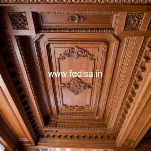 Wooden Ceiling Design Simple Pop Color Design No-10403