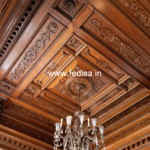 Wooden Ceiling Design Pop Design On Roof Plus Minus No-10410