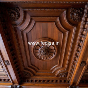Wooden Ceiling Design Pop Corner Design For Hall No-10422