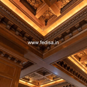Wooden Ceiling Design Pop Flower Design Price No-10436