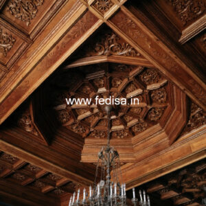 Wooden Ceiling Design Pop Design Color For Hall No-10454