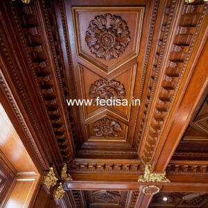 Wooden Ceiling Design Lobby Design Pop No-10459