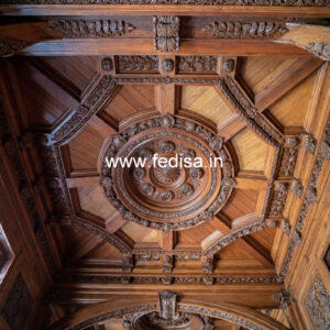 Wooden Ceiling Design Circle Pop Design No-10481