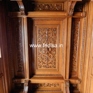 Wooden Ceiling Design Hall Pop Design Plus Minus No-10482
