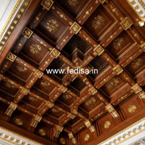 Wooden Ceiling Design Simple False Ceiling Design For Hall With Two Fans No-10507