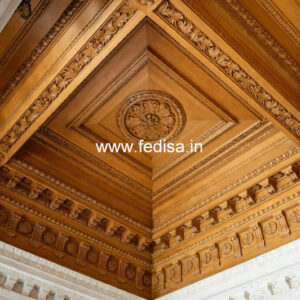 Wooden Ceiling Design Pop For Hall Design No-10533
