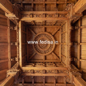 Wooden Ceiling Design Wall Putty Design Roof No-10534