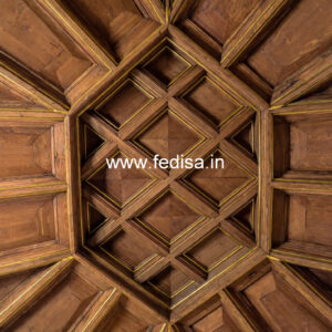 Wooden Ceiling Design False Ceiling Design For Drawing Room With Two Fans No-10540