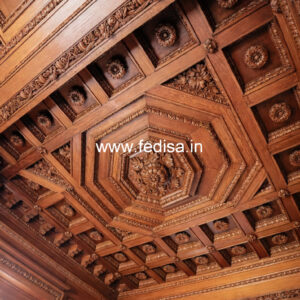 Wooden Ceiling Design Readymade Pop Design No-10544