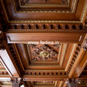 Wooden Ceiling Design Pop Design For Lobby 2026 No-10570