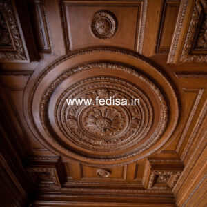 Wooden Ceiling Design Fiber Pop Design No-10612