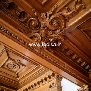 Wooden Ceiling Design Interior False Ceiling Design No-10615