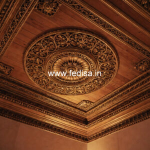 Wooden Ceiling Design Pop Ceiling Flower Design Price No-10616