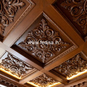 Wooden Ceiling Design Fan Design Pop No-10619