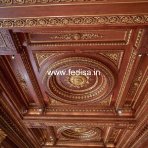 Wooden Ceiling Design Pop Hand Design No-10629