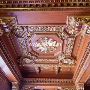 Wooden Ceiling Design Pop Flower Design For Ceiling No-10649