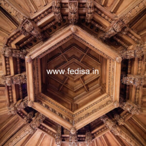 Wooden Ceiling Design Plus Minus Pop Design For Lobby Roof No-10667