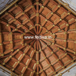 Wooden Ceiling Design Balcony Pop Plus Minus Design No-10673