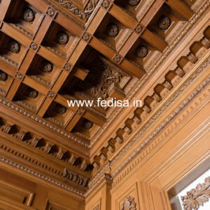 Wooden Ceiling Design Pop Grouping Design No-10686