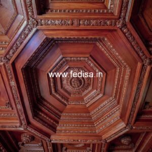 Wooden Ceiling Design Pop Led Light Design No-10689