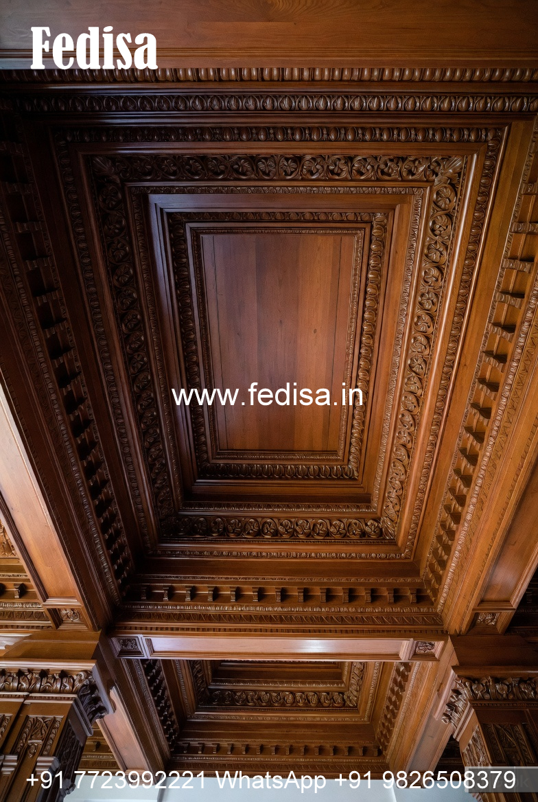 Wooden Ceiling Design Minus Plus Ki Pop No-10736